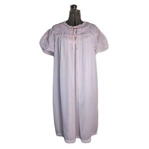 Vintage 50s 60s Nightgown And Bed Coat Robe Set Lingerie‎ Peignoir M/L USA Pink
